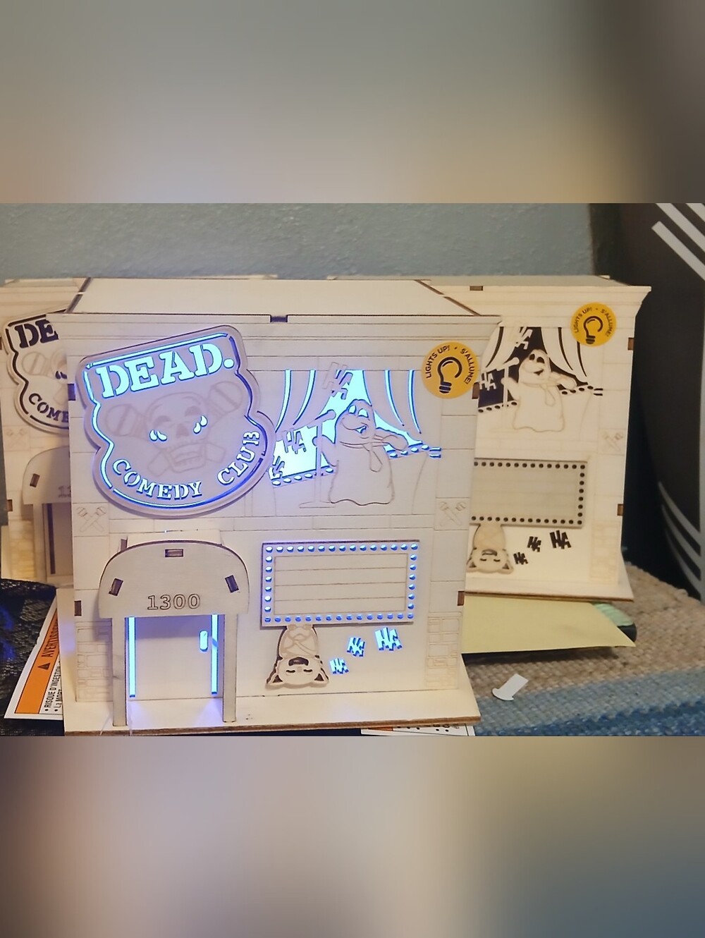 New LED Plywood Halloween Decor- Dead Comedy Club